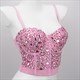 Halloween Party Tops Tee Quality Show T Shirt Women Fashion Luxury T-Shirt Woman Clothes Blusas Push Up Tshirt Bling Rhinestone