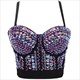 Halloween Party Tops Tee Quality Show T Shirt Women Fashion Luxury T-Shirt Woman Clothes Blusas Push Up Tshirt Bling Rhinestone