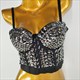 Halloween Party Tops Tee Quality Show T Shirt Women Fashion Luxury T-Shirt Woman Clothes Blusas Push Up Tshirt Bling Rhinestone