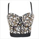 Halloween Party Tops Tee Quality Show T Shirt Women Fashion Luxury T-Shirt Woman Clothes Blusas Push Up Tshirt Bling Rhinestone