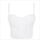 Halloween Party Tops Tee Quality Show T Shirt Women Fashion Luxury T-Shirt Woman Clothes Blusas Push Up Tshirt Bling Rhinestone