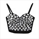 Halloween Party Tops Tee Quality Show T Shirt Women Fashion Luxury T-Shirt Woman Clothes Blusas Push Up Tshirt Bling Rhinestone