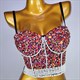 Halloween Party Tops Tee Quality Show T Shirt Women Fashion Luxury T-Shirt Woman Clothes Blusas Push Up Tshirt Bling Rhinestone