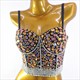 Halloween Party Tops Tee Quality Show T Shirt Women Fashion Luxury T-Shirt Woman Clothes Blusas Push Up Tshirt Bling Rhinestone