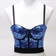 Halloween Party Tops Tee Quality Show T Shirt Women Fashion Luxury T-Shirt Woman Clothes Blusas Push Up Tshirt Bling Rhinestone