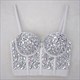 Women Fashion Nightclub Tube Top Camisole Beaded Diamonds Backless Cropped Top Bustier Bra Party Carnival Tank Tops Y3090