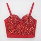 Women Fashion Nightclub Tube Top Camisole Beaded Diamonds Backless Cropped Top Bustier Bra Party Carnival Tank Tops Y3090
