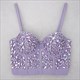 Women Fashion Nightclub Tube Top Camisole Beaded Diamonds Backless Cropped Top Bustier Bra Party Carnival Tank Tops Y3090