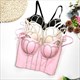 Rhinestone Camisole Corset Top For Women – Push Up Tube Bra Style