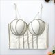 Rhinestone Camisole Corset Top For Women – Push Up Tube Bra Style