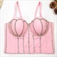 Rhinestone Camisole Corset Top For Women – Push Up Tube Bra Style