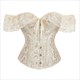 Jacquard Stickerei Body Shaper Korsett mit Spitzenträgern