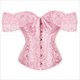 Jacquard Stickerei Body Shaper Korsett mit Spitzenträgern