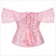 Jacquard Stickerei Body Shaper Korsett mit Spitzenträgern