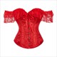 Jacquard Stickerei Body Shaper Korsett mit Spitzenträgern