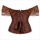 Jacquard Stickerei Body Shaper Korsett mit Spitzenträgern