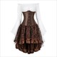 Piraten-Korsettkleid Cosplay-Kostüm Halloween-Party-Kleidung Korsett-Bluse Kleid Plus Size Steampunk-Korsettkleider Für Damen