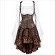 Piraten-Korsettkleid Cosplay-Kostüm Halloween-Party-Kleidung Korsett-Bluse Kleid Plus Size Steampunk-Korsettkleider Für Damen