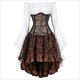 Piraten-Korsettkleid Cosplay-Kostüm Halloween-Party-Kleidung Korsett-Bluse Kleid Plus Size Steampunk-Korsettkleider Für Damen