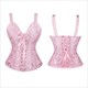 Lace Up Corset Fashion Corsets For Women Side Zipper Burlesque Lingerie Jacquard Black Gothic Corset With Straps Top Plus Size
