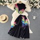 Print Casushortss Crop Top With Elegant Pleated Full Skirt Korean Fashion T Shirt Summer Sets Golf Pantsage Two Pieces Sets