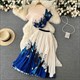 Print Casushortss Crop Top With Elegant Pleated Full Skirt Korean Fashion T Shirt Summer Sets Golf Pantsage Two Pieces Sets