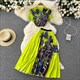 Print Casushortss Crop Top With Elegant Pleated Full Skirt Korean Fashion T Shirt Summer Sets Golf Pantsage Two Pieces Sets
