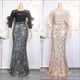 New African Plus Size Dresses Women Wedding Party Sequin Mermaid Dress Ankara Dashiki Outfit Robe Africaine Femme Gowns