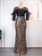 New African Plus Size Dresses Women Wedding Party Sequin Mermaid Dress Ankara Dashiki Outfit Robe Africaine Femme Gowns