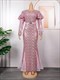 Plus Size Mermaid Evening Dress With Sequin Embroidery