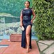 Dashiki Sequin Tassel Maxi Robe Sleeveless Dress