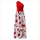 Elegant Long Side Slit Slanted Shoulder High Waist Formal Dress