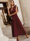 Fashion Elegant Women Dress Sleeveless V Neck Long Summer Dress Pleat Party Dress Female Chiffon Maxi Green Dress With Belt