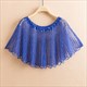 Women's Beaded Sequin Evening Shawl Cape Bolero Cover Up