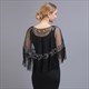Women's Net Yarn Tassel Hem Shawl Latin Dancing Belly Dance Sequin Cape