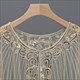 Women's Net Yarn Tassel Hem Shawl Latin Dancing Belly Dance Sequin Cape