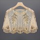 Vintage Beaded Mesh Cloak Capelet Scarf Shawl