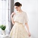 Chiffon Bolero Lace Appliqued Summer Short Coat