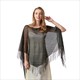 Women's Hollow Out Sun Protection Poncho Beach Cape Tassel Cover Up