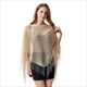 Women's Hollow Out Sun Protection Poncho Beach Cape Tassel Cover Up