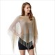 Women's Hollow Out Sun Protection Poncho Beach Cape Tassel Cover Up