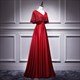 Wedding Bridesmaid Maxi Dress Elegant Long Prom Evening Lace Cocktail Party Summer Dresses For Womenv Neck Satin