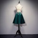 Beauty-Emily O Neck Sleeveless Evening Dresses Long Luxury Party Dress Formal Gowns Vestidos De Noche Lace Appliques Beads Satin