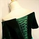 Elegant Off-Shoulder Long Formal Dress With Short Sleeves