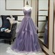 Elegant A-Line Evening Dress With Exquisite Beading And Lace Details