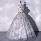 Strapless Quinceanera Dress Puffdresses For Prom Embroidered Small Flowers Vestido Grenew De Debutante Plus Size Light