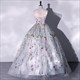 Strapless Quinceanera Dress Puffdresses For Prom Embroidered Small Flowers Vestido Grenew De Debutante Plus Size Light