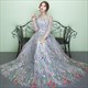 Bride Party Dress Oriental Womens Cheongsam Style Elegant Long Qipao Luxury Wedding Robes Clothes Vestido Noble Chinese Xs-Xxxl