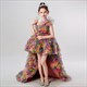 Rainbow High Low Tutu Dress For Girls - Puffy Cocktail Pageant Gown