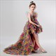 Rainbow High Low Tutu Dress For Girls - Puffy Cocktail Pageant Gown